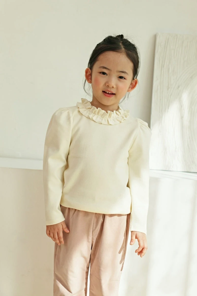 Bbb - Korean Children Fashion - #minifashionista - Neck Frill Tee - 7