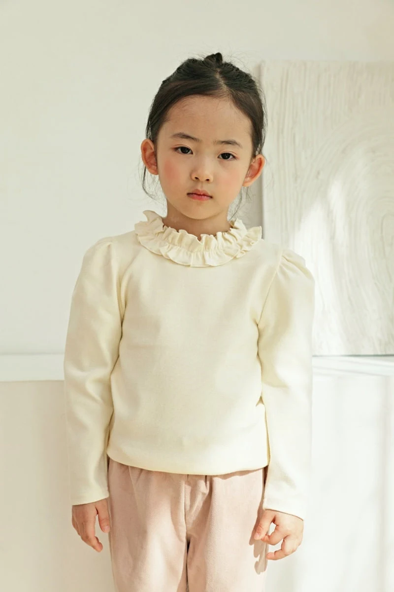 Bbb - Korean Children Fashion - #prettylittlegirls - Neck Frill Tee - 8