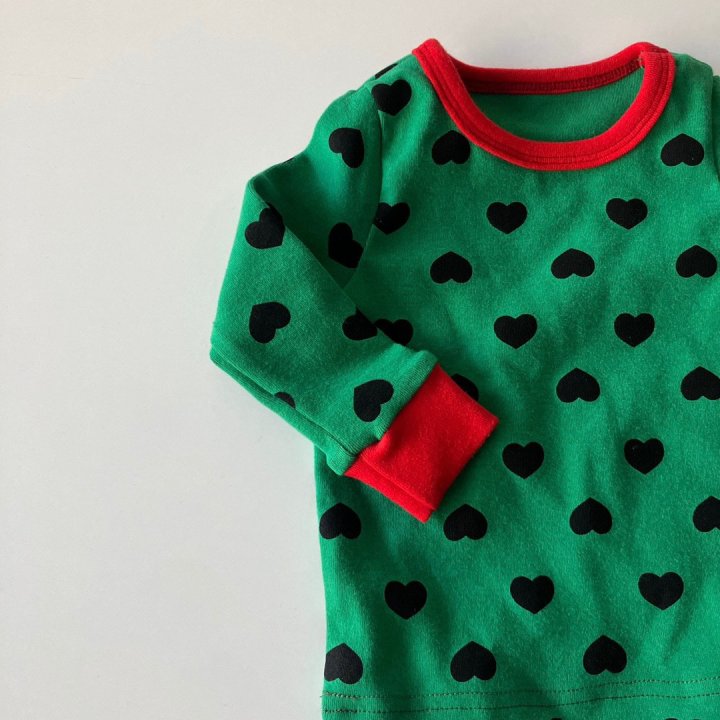 Brody Jane - Korean Baby Fashion - #babyoutfit - Christmas Heart Set - 3