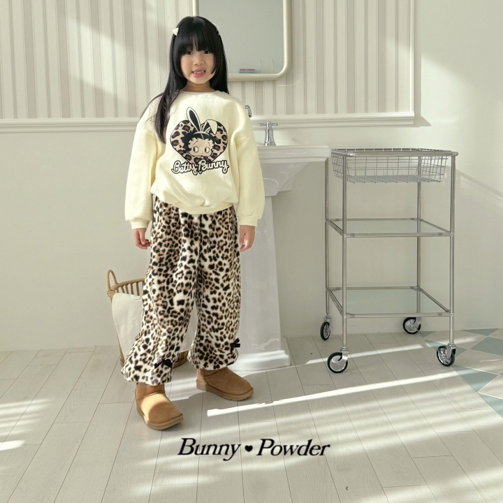 Bunny Powder - Korean Children Fashion - #childrensboutique - Leopard Jogger Pants (with Mom) - 9