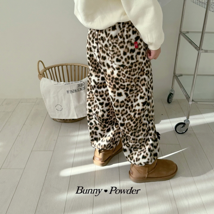 Bunny Powder - Korean Children Fashion - #stylishchildhood - Leopard Jogger Pants (with Mom) - 7