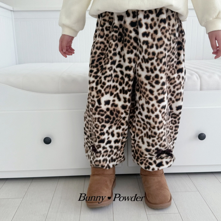 Bunny Powder - Korean Children Fashion - #toddlerclothing - Leopard Jogger Pants (with Mom) - 6