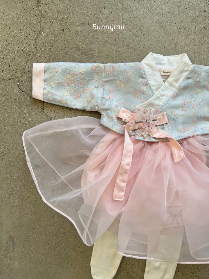 Bunnytail - Korean Baby Fashion - #babyboutiqueclothing - Silky Bebe Girl Hanbok - 5