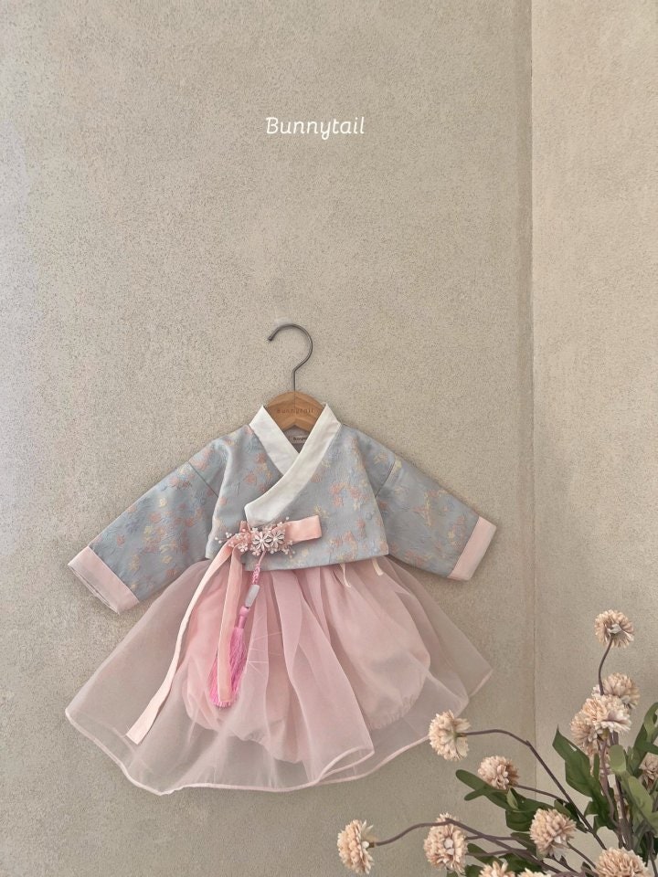 Bunnytail - Korean Baby Fashion - #babyfever - Silky Bebe Girl Hanbok - 8