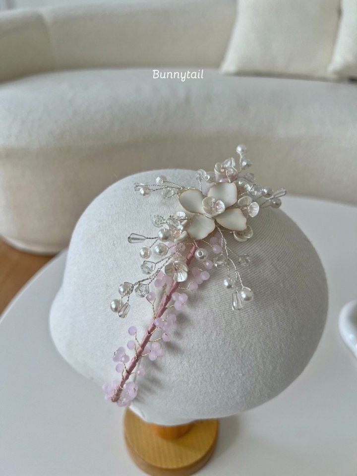 Bunnytail - Korean Baby Fashion - #babyoutfit - Silky Flower Headband - 5