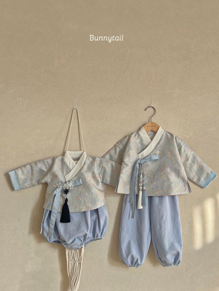 Bunnytail - Korean Baby Fashion - #onlinebabyshop - Silky Bebe Boy Hanbok - 4