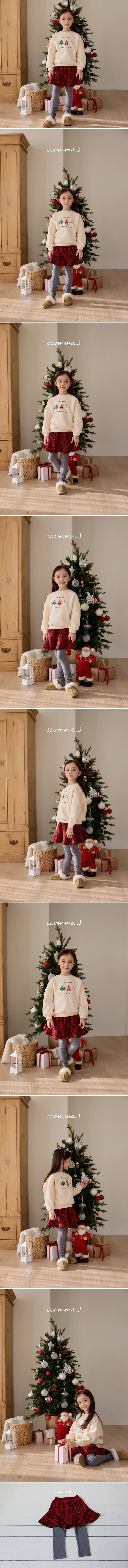 Ccommaj - Korean Children Fashion - #designkidswear - Christmas Check Skirt Leggings