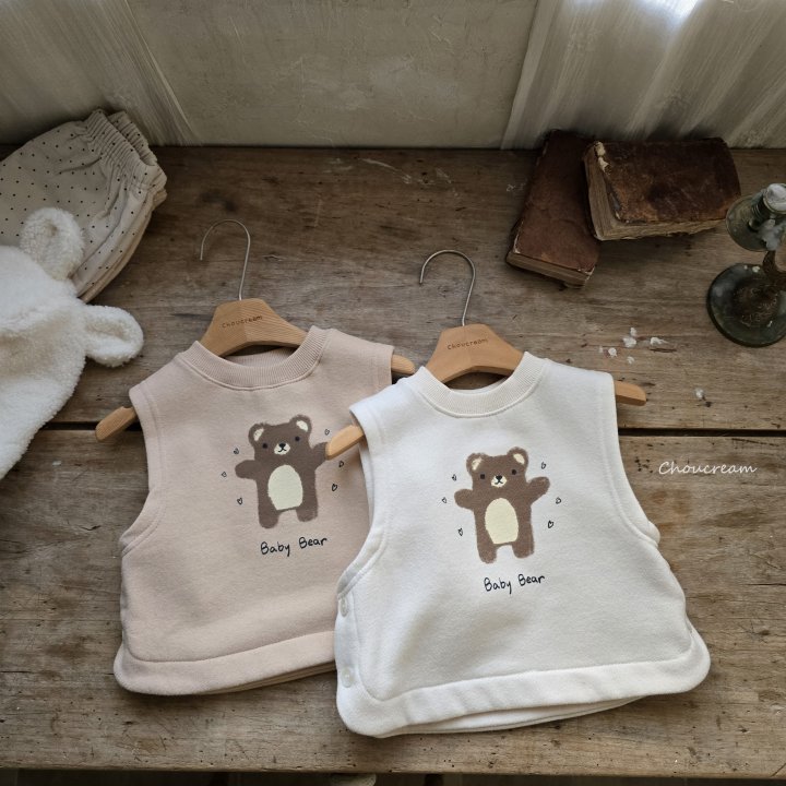 Choucream - Korean Baby Fashion - #babyboutique - Cutie Bear Vest