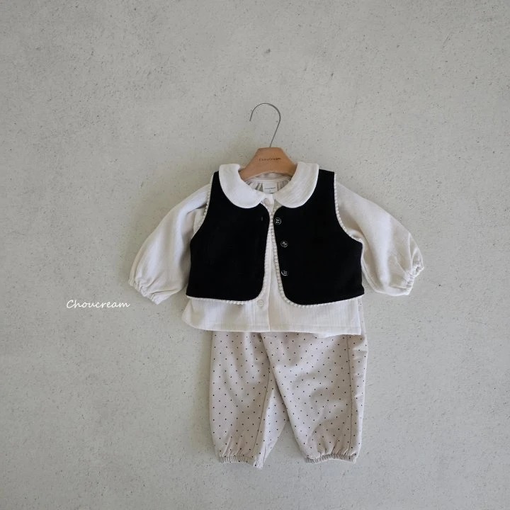 Choucream - Korean Baby Fashion - #babyfashion - Bien Tweed Vest - 12