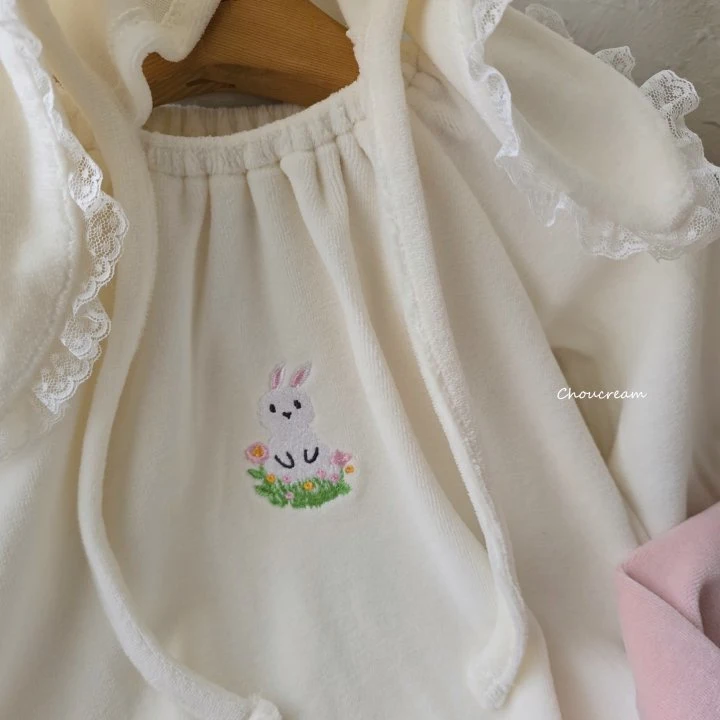 Choucream - Korean Baby Fashion - #babyfever - Cute Rabbit Suit Bonnet Set - 6