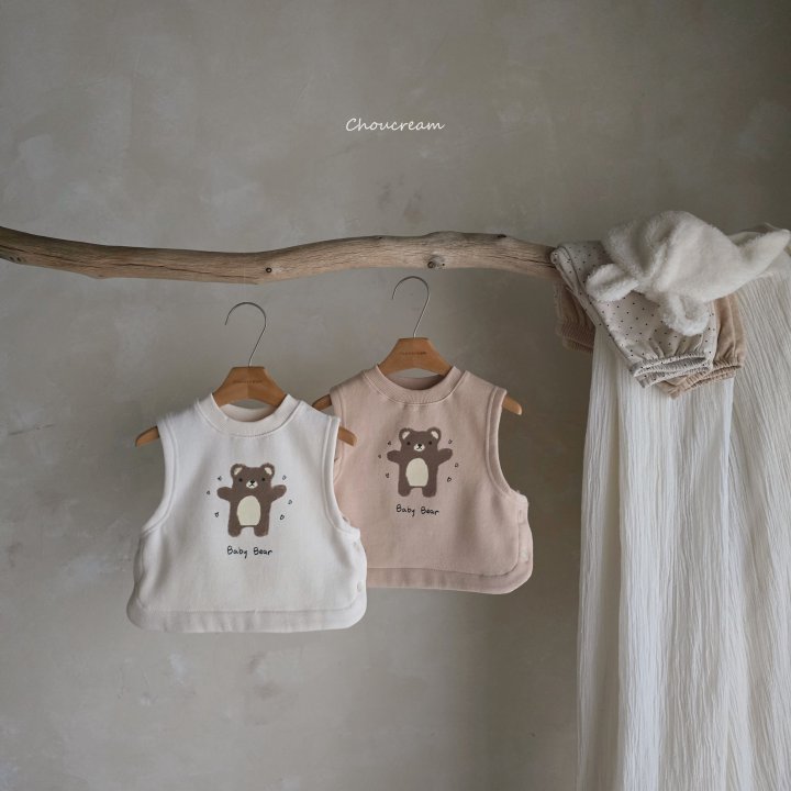 Choucream - Korean Baby Fashion - #babylifestyle - Cutie Bear Vest - 7