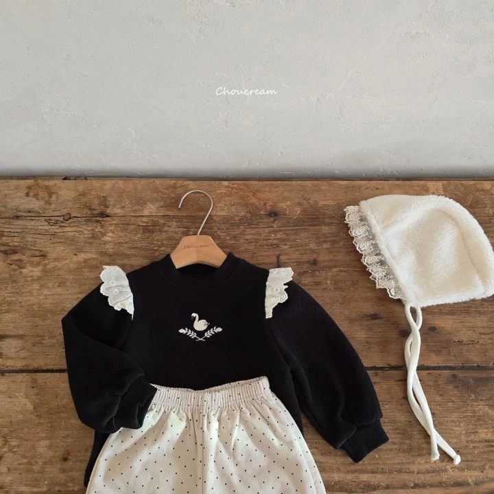 Choucream - Korean Baby Fashion - #babyoninstagram - Swan Frill Tee - 7