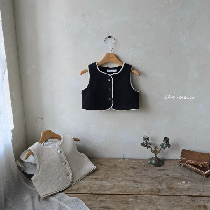 Choucream - Korean Baby Fashion - #babyoninstagram - Bien Tweed Vest