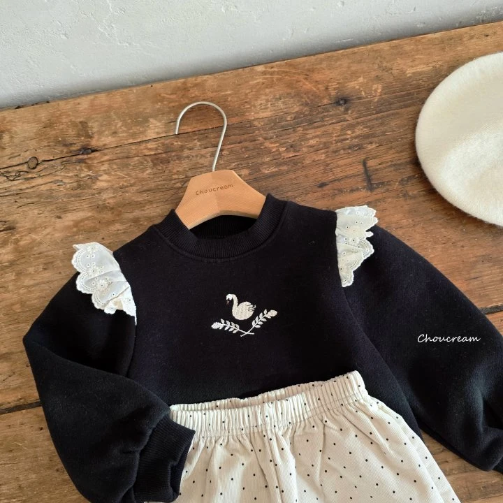 Choucream - Korean Baby Fashion - #babyootd - Swan Frill Tee - 8