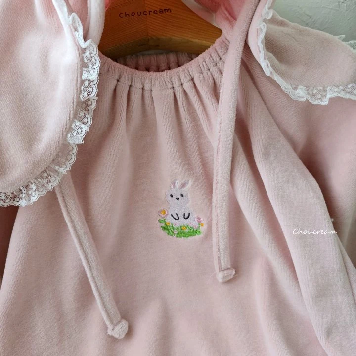 Choucream - Korean Baby Fashion - #babyoutfit - Cute Rabbit Suit Bonnet Set - 12