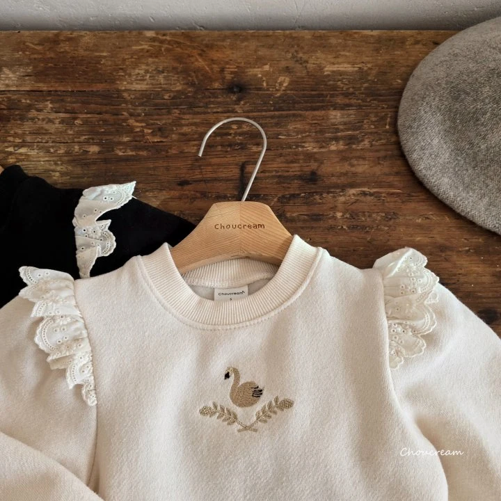 Choucream - Korean Baby Fashion - #babyoutfit - Swan Frill Tee - 10