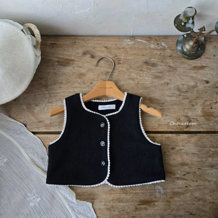 Choucream - Korean Baby Fashion - #babyoutfit - Bien Tweed Vest - 4