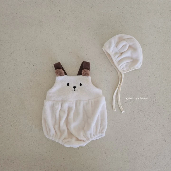 Choucream - Korean Baby Fashion - #babyoutfit - Baby Bear Winter Suspenders Suit