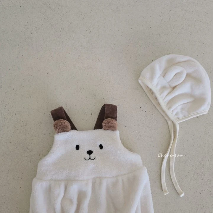 Choucream - Korean Baby Fashion - #babywear - Baby Bear Winter Suspenders Suit - 2