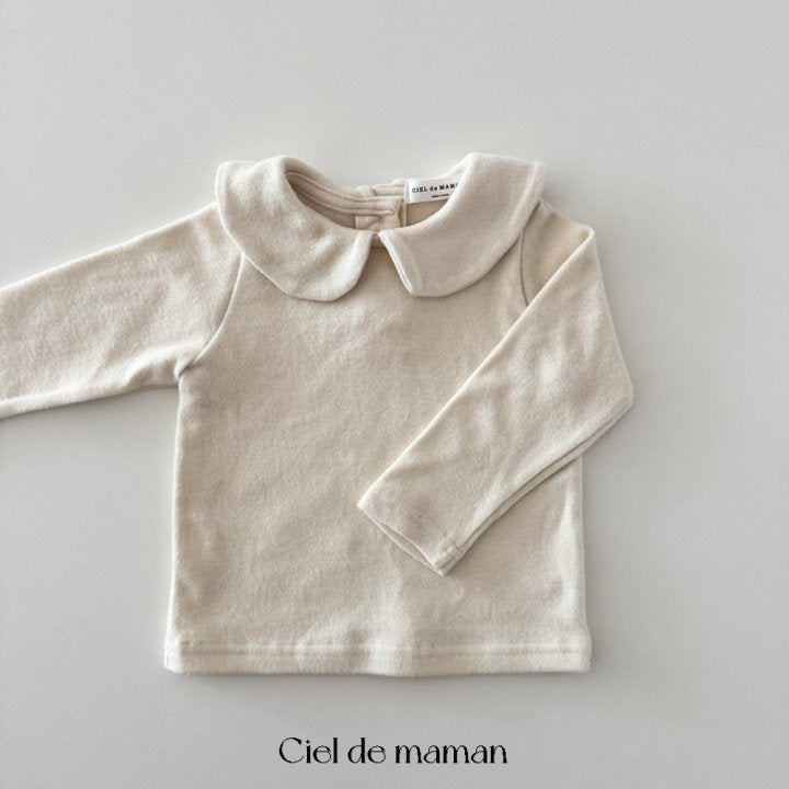 Ciel De Maman - Korean Baby Fashion - #babyboutique - Round Collar Tee - 2