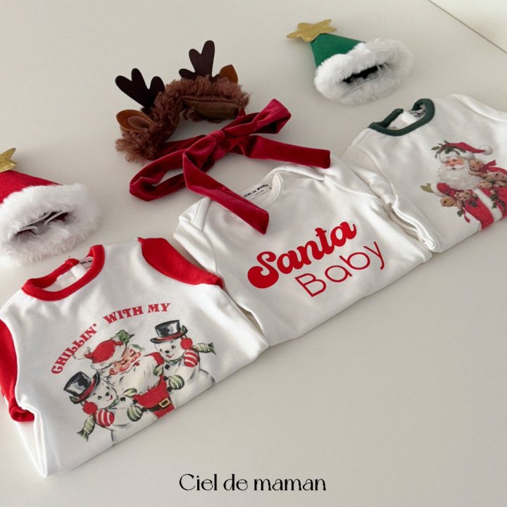 Ciel De Maman - Korean Baby Fashion - #babyboutique - Santa Claus Suit Hat Set - 9