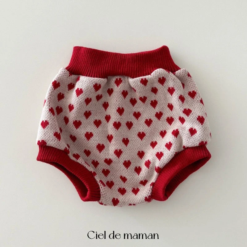 Ciel De Maman - Korean Baby Fashion - #babyboutique - Heart Top Bottom Set - 4