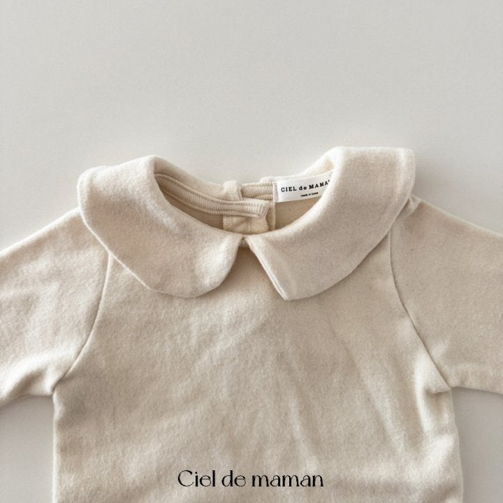 Ciel De Maman - Korean Baby Fashion - #babyboutique - Round Collar Tee - 4