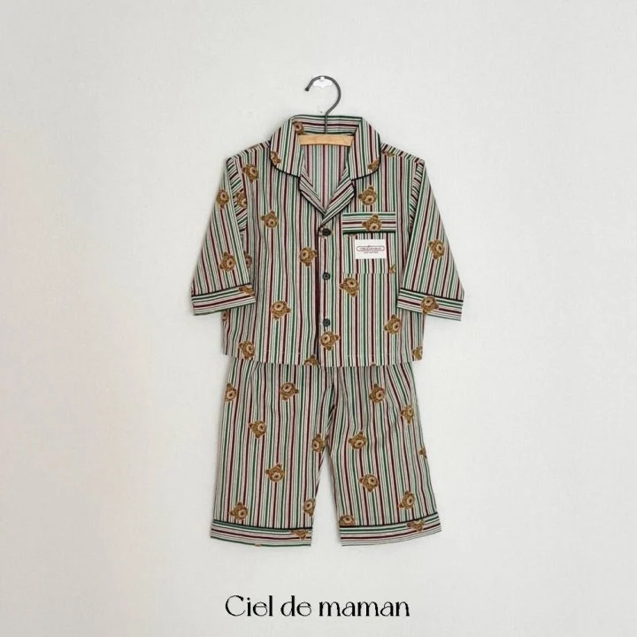 Ciel De Maman - Korean Baby Fashion - #babyboutiqueclothing - Bebe Cutie Bear Pajamas - 6