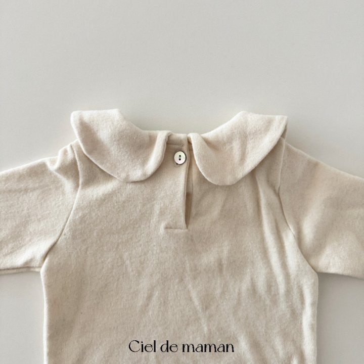 Ciel De Maman - Korean Baby Fashion - #babyclothing - Round Collar Tee - 5