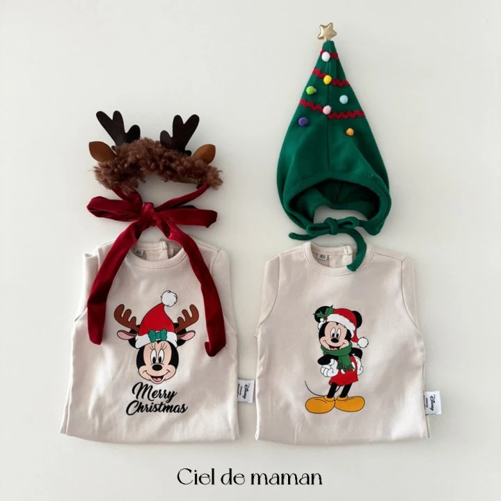 Ciel De Maman - Korean Baby Fashion - #babyfashion - Santa Minky Suit Leggings Set - 12