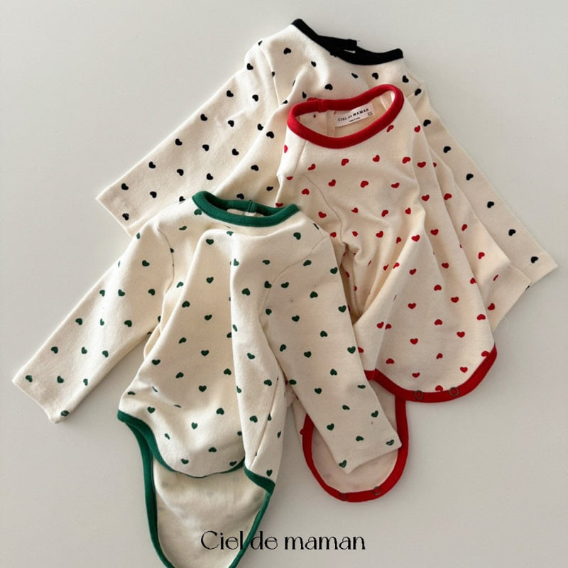 Ciel De Maman - Korean Baby Fashion - #babylifestyle - Little Heart Suit Set - 2