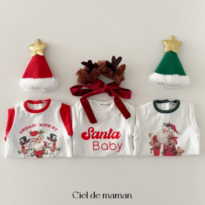 Ciel De Maman - Korean Baby Fashion - #babylifestyle - Santa Claus Suit Hat Set