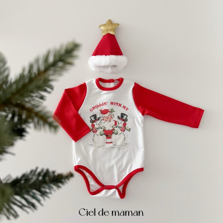 Ciel De Maman - Korean Baby Fashion - #babyoninstagram - Santa Claus Suit Hat Set - 2