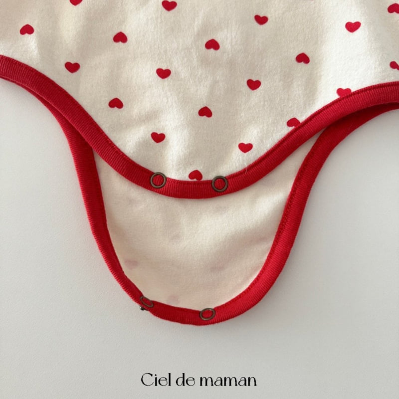 Ciel De Maman - Korean Baby Fashion - #babyoutfit - Little Heart Suit Set - 6