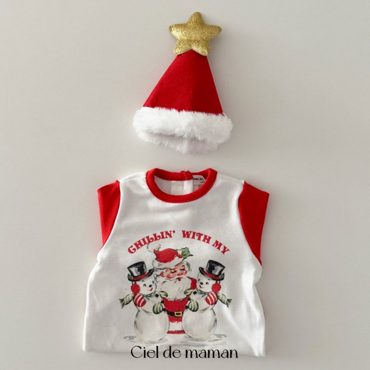 Ciel De Maman - Korean Baby Fashion - #babyootd - Santa Claus Suit Hat Set - 4