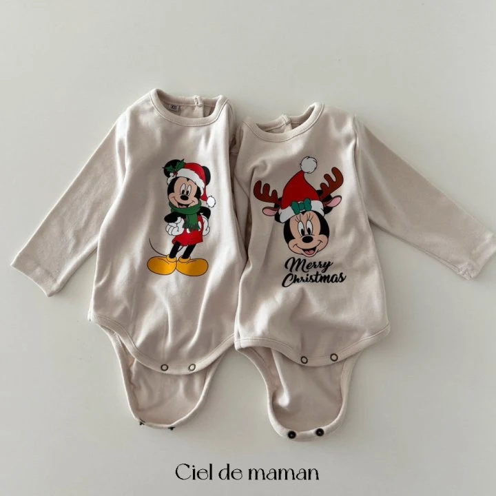 Ciel De Maman - Korean Baby Fashion - #babyoutfit - Santa Minky Suit Leggings Set - 4