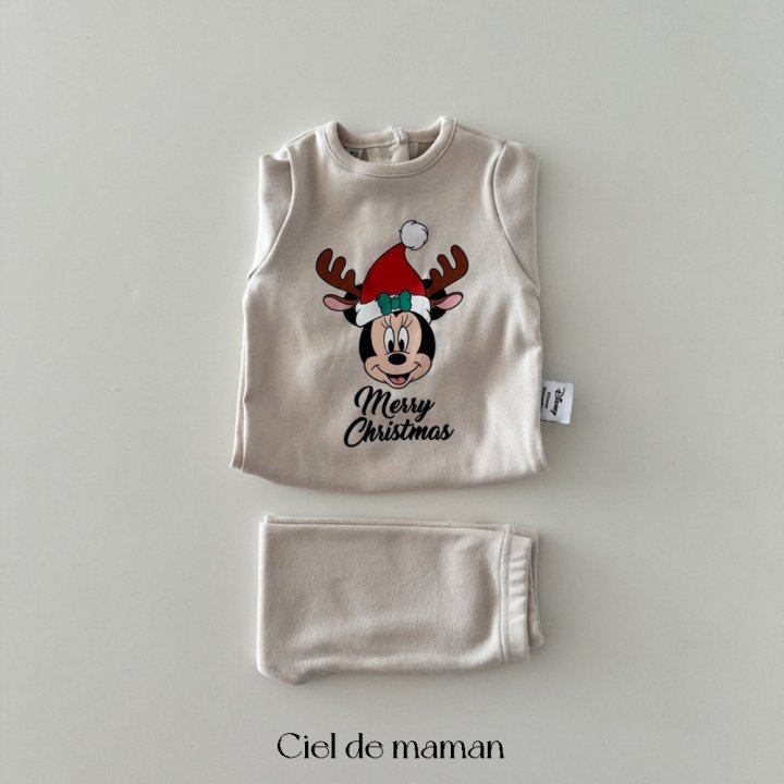 Ciel De Maman - Korean Baby Fashion - #babywear - Santa Minky Suit Leggings Set - 5