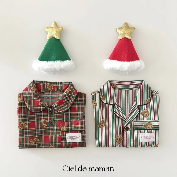 Ciel De Maman - Korean Baby Fashion - #babywear - Bebe Cutie Bear Pajamas