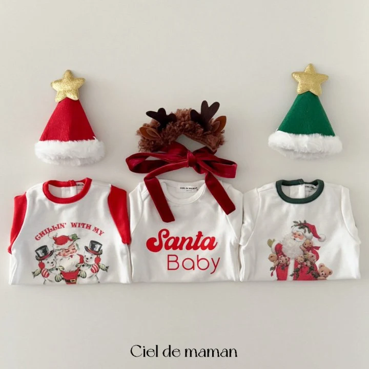 Ciel De Maman - Korean Baby Fashion - #onlinebabyboutique - Santa Baby Suit - 5