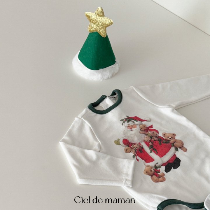 Ciel De Maman - Korean Baby Fashion - #onlinebabyshop - Santa Claus Suit Hat Set - 8