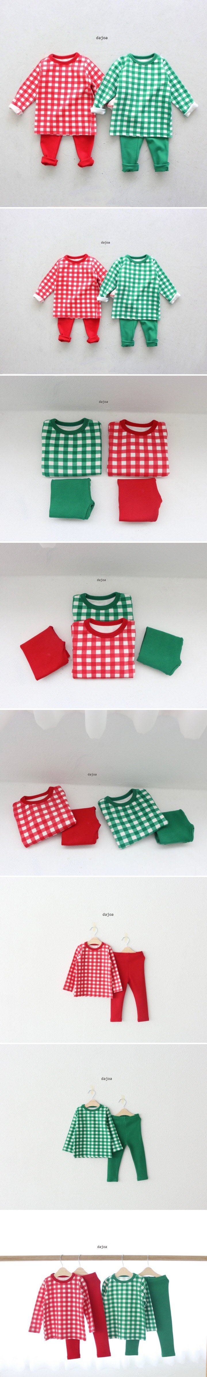 Dajoa - Korean Children Fashion - #designkidswear - Christmas Check Easywear