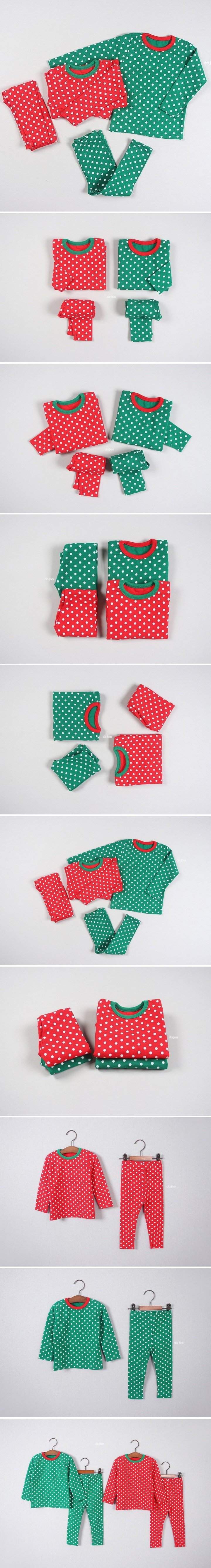 Dajoa - Korean Children Fashion - #fashionkids - Christmas Dot Easywear