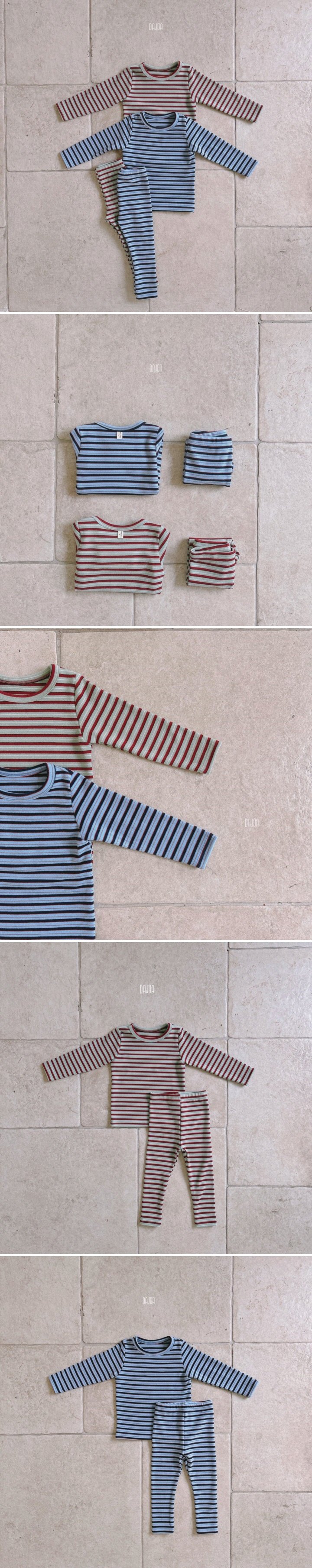 Dajoa - Korean Children Fashion - #kidsshorts - Stripe Easywear