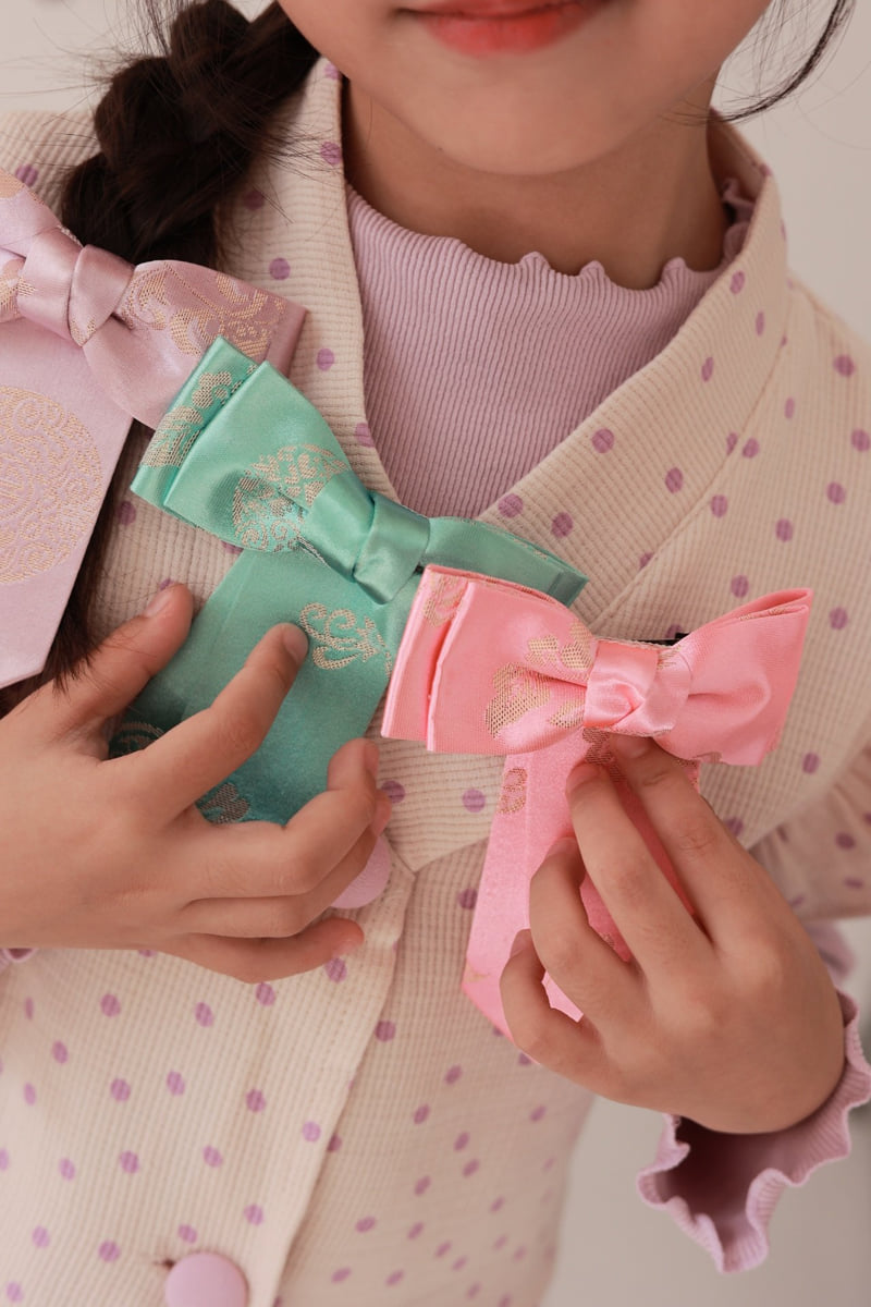 Dalla - Korean Children Fashion - #prettylittlegirls - Ribbon Hairpin - 4