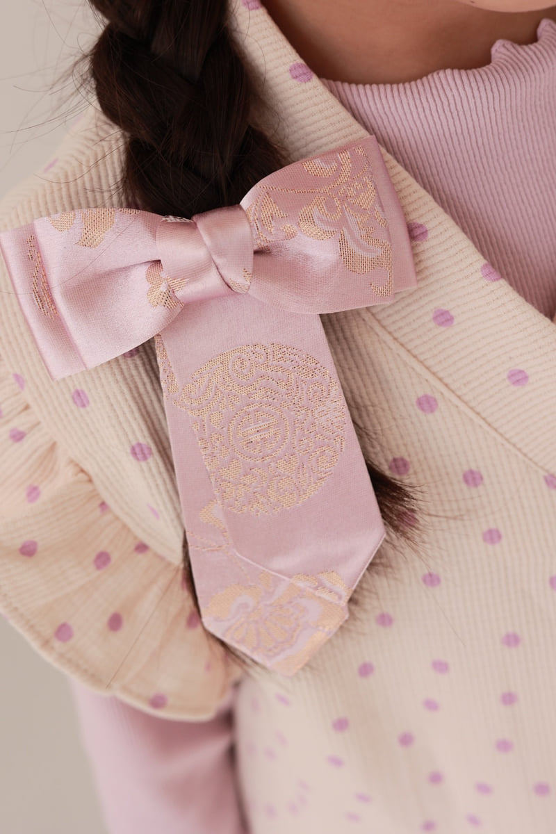 Dalla - Korean Children Fashion - #toddlerclothing - Ribbon Hairpin - 5