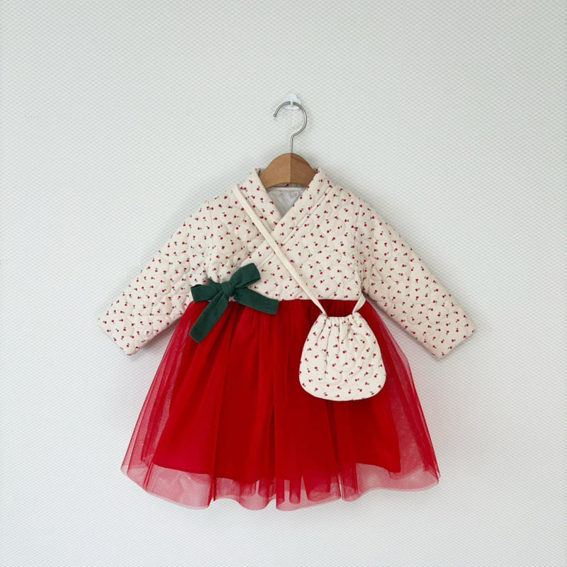 Dazzling - Korean Baby Fashion - #babyboutiqueclothing - Camellia Winter Hanbok Set - 9