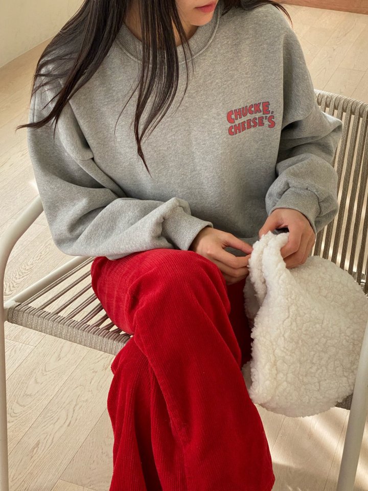 Diana - Korean Women Fashion - #momslook - Cheese Sweatshirts - 11