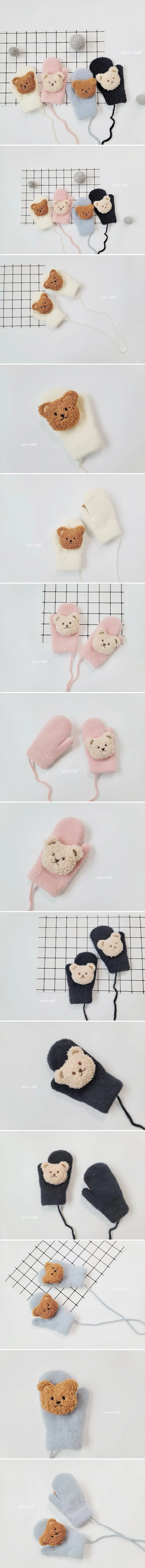 Dominico - Korean Children Fashion - #Kfashion4kids - Cozy Bear Gloves