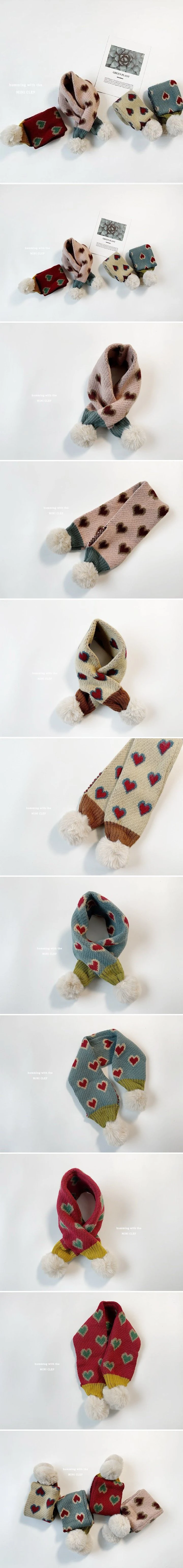 Dominico - Korean Children Fashion - #childofig - Heart Muffler