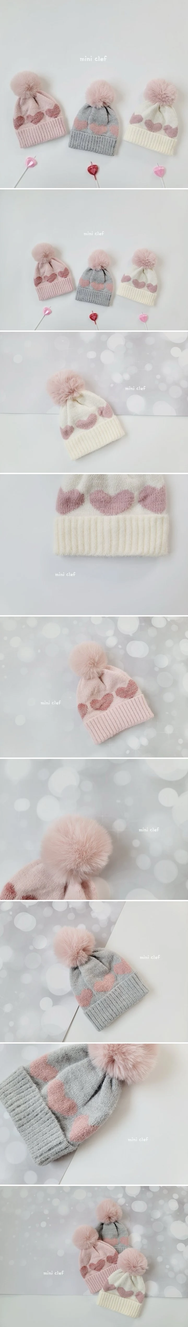 Dominico - Korean Children Fashion - #fashionkids - Heart Winter Beanie